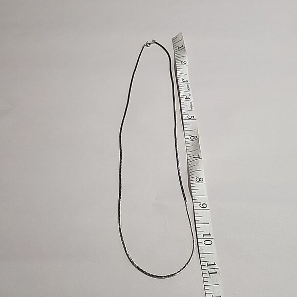 Unisex Silver Tone Chain Necklace - Picture 4 of 4